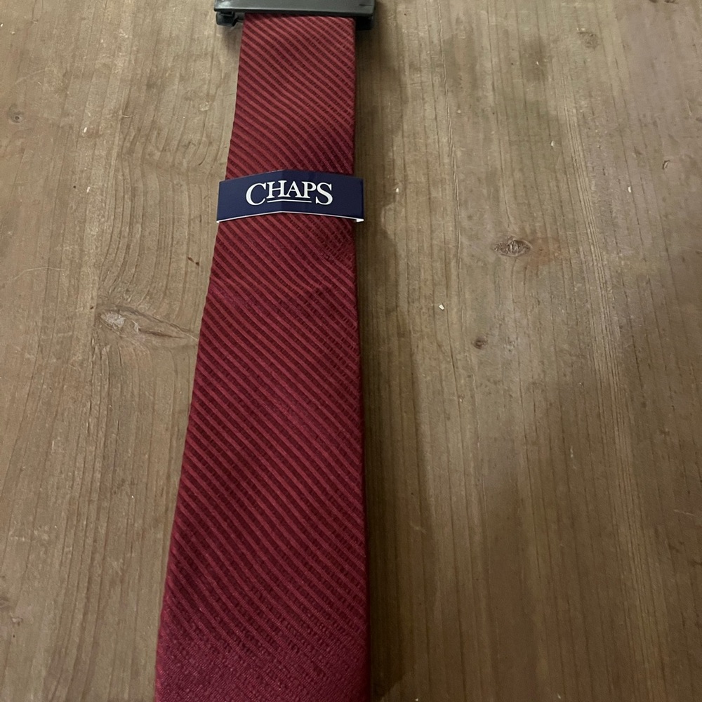 Chaps Burgundy Men's Tie
